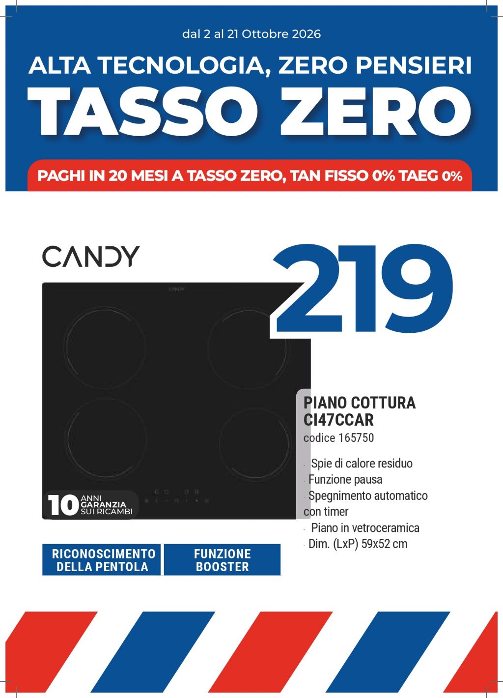 PIANO COTTURA CANDY CI47CCAR